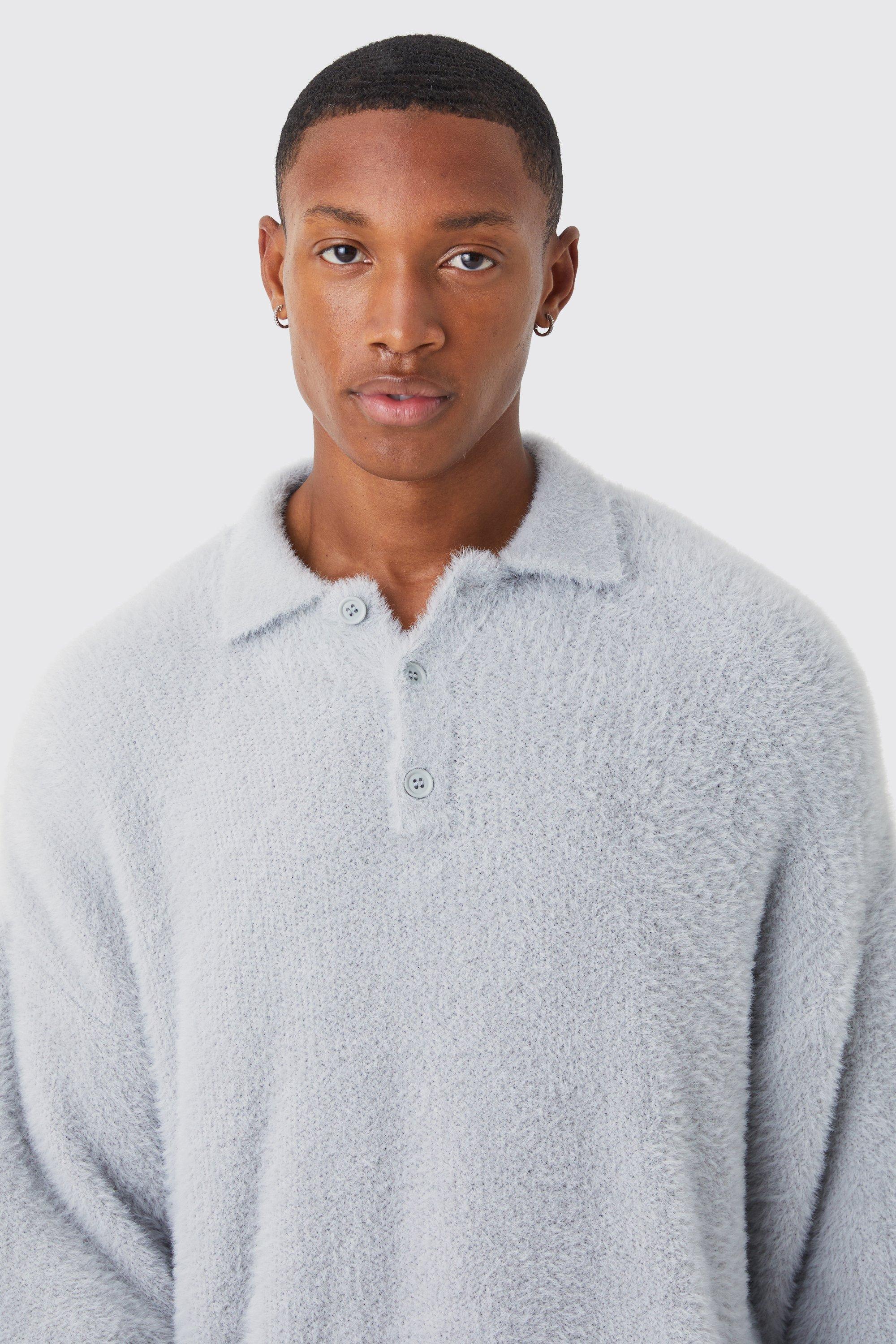 Grey 2025 knitted polo